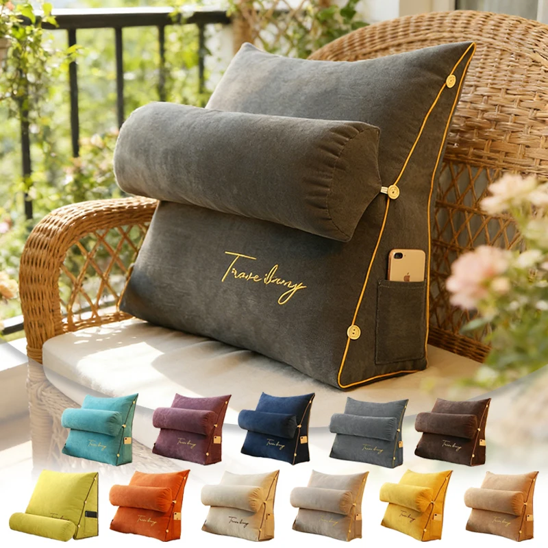 Waist Ergonomic Pillow Cushions with Have Filler 45x45x20cm Triangle Pillow Sofa Bed Backrest Cushion Cover Back Lumbar Cushion
Waist Ergonomic Pillow Cushions with Have Filler 45x45x20cm Triangle Pillow Sofa Bed Backrest Cushion Cover Back Lumbar Cushion