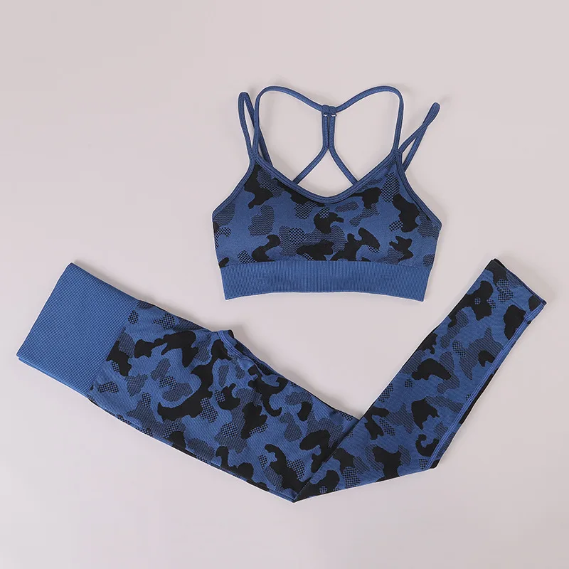 Seamless Camouflage Yoga Set Women Sportswear Sports Bra High Elastic Hip Fitness Pants Running Clothes Outfits GYM Suits
Seamless Camouflage Yoga Set Women Sportswear Sports Bra High Elastic Hip Fitness Pants Running Clothes Outfits GYM Suits