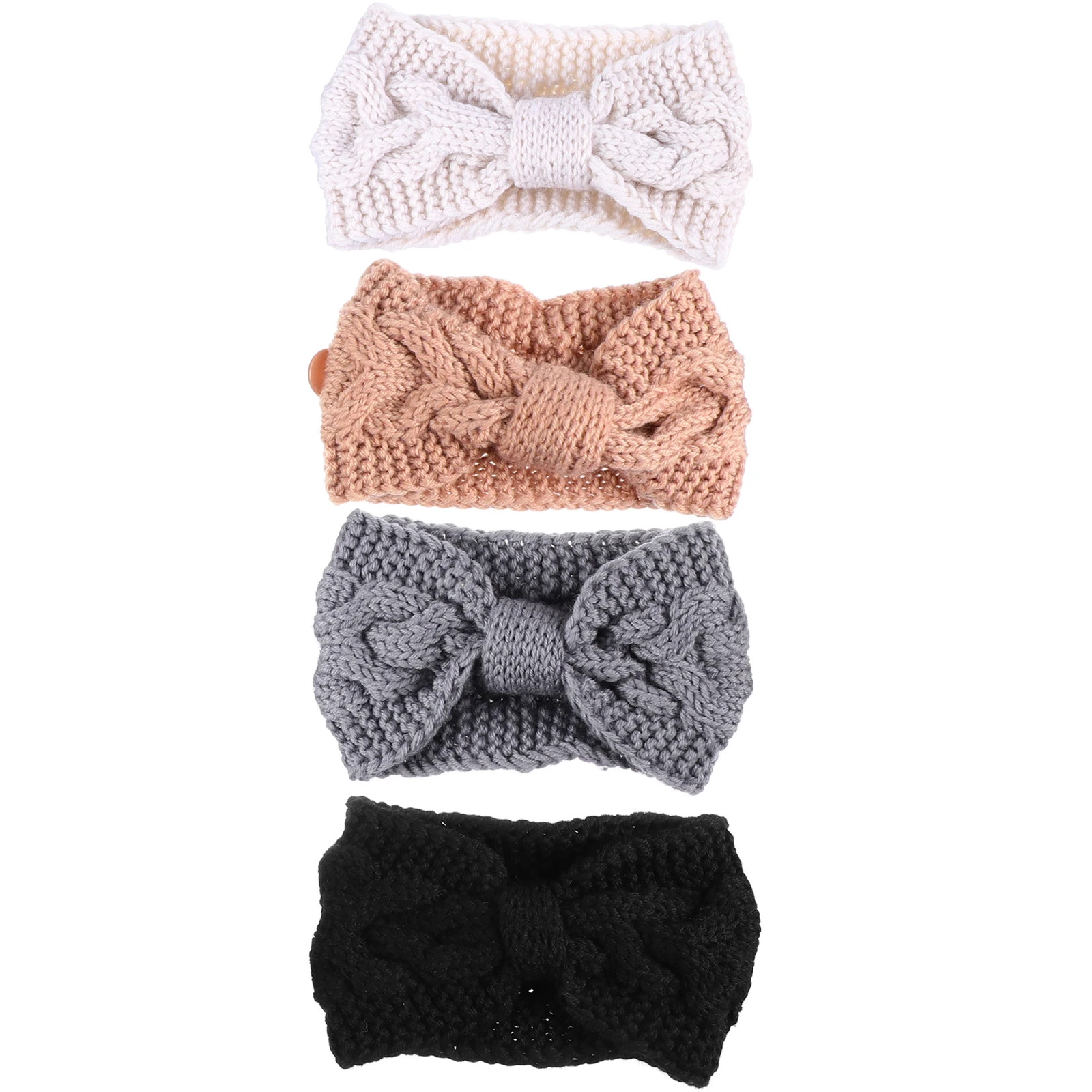 4 Pcs Head Band Anti-hair Strap Knitting Mask Headband Winter Ear Saver Button Weave for Bow-knot
4 Pcs Head Band Anti-hair Strap Knitting Mask Headband Winter Ear Saver Button Weave for Bow-knot