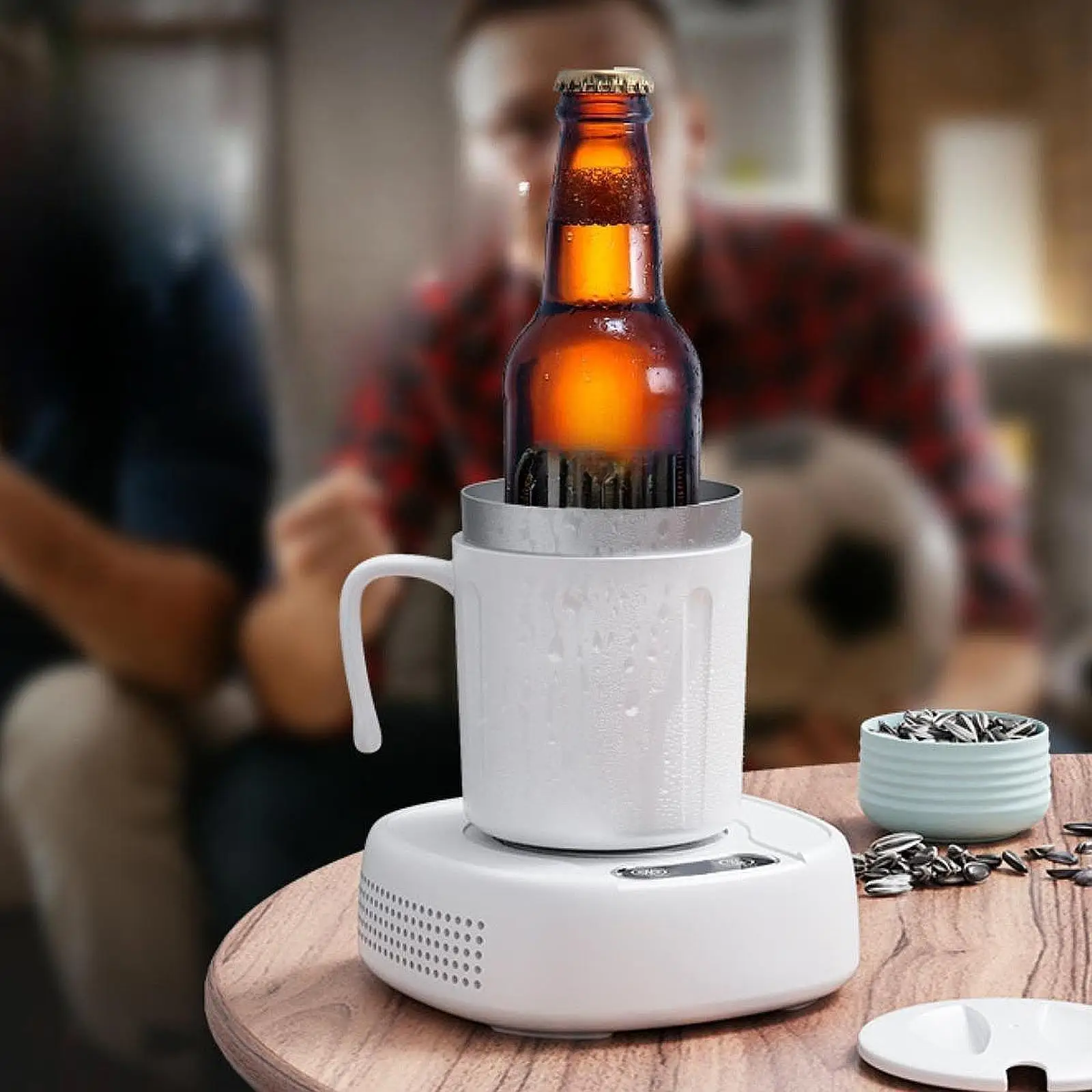 2 in 1 Cooling Heating Cup Drinks Warmer and Cooler for Household Parties
2 in 1 Cooling Heating Cup Drinks Warmer and Cooler for Household Parties