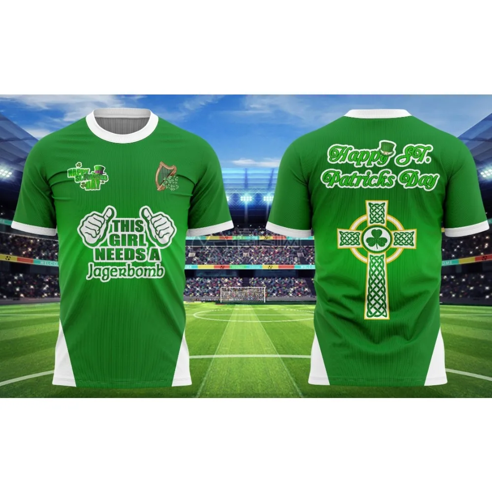 24-25 Irish Jersey Summer St Patrick's Day Celtic T-shirt Mesh Sweat-absorbing Quick-drying Breathable Outdoor Sports Festival
24-25 Irish Jersey Summer St Patrick's Day Celtic T-shirt Mesh Sweat-absorbing Quick-drying Breathable Outdoor Sports Festival