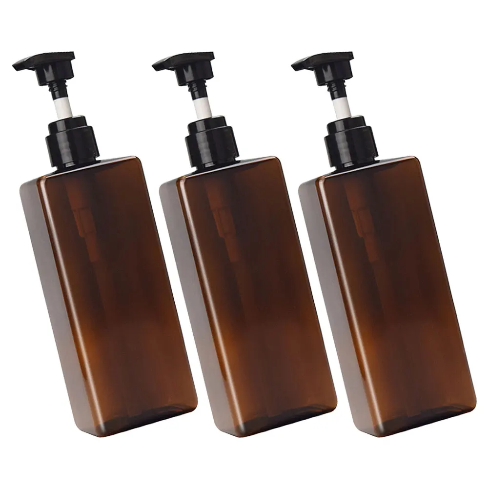 3pcs 500ml PET Square Amber Bottles Shampoo Body Lotion Refillable Container Fashion Lightweight Travel Soap Dispenser Manual
3pcs 500ml PET Square Amber Bottles Shampoo Body Lotion Refillable Container Fashion Lightweight Travel Soap Dispenser Manual