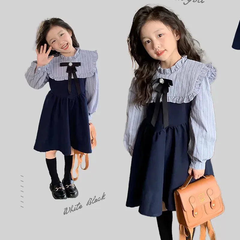 Baby Girl Long Sleeve Dress Spring Autumn New Style Girls' Academy Style Dress Children's Autumn Fashionable Princess Dress
Baby Girl Long Sleeve Dress Spring Autumn New Style Girls' Academy Style Dress Children's Autumn Fashionable Princess Dress