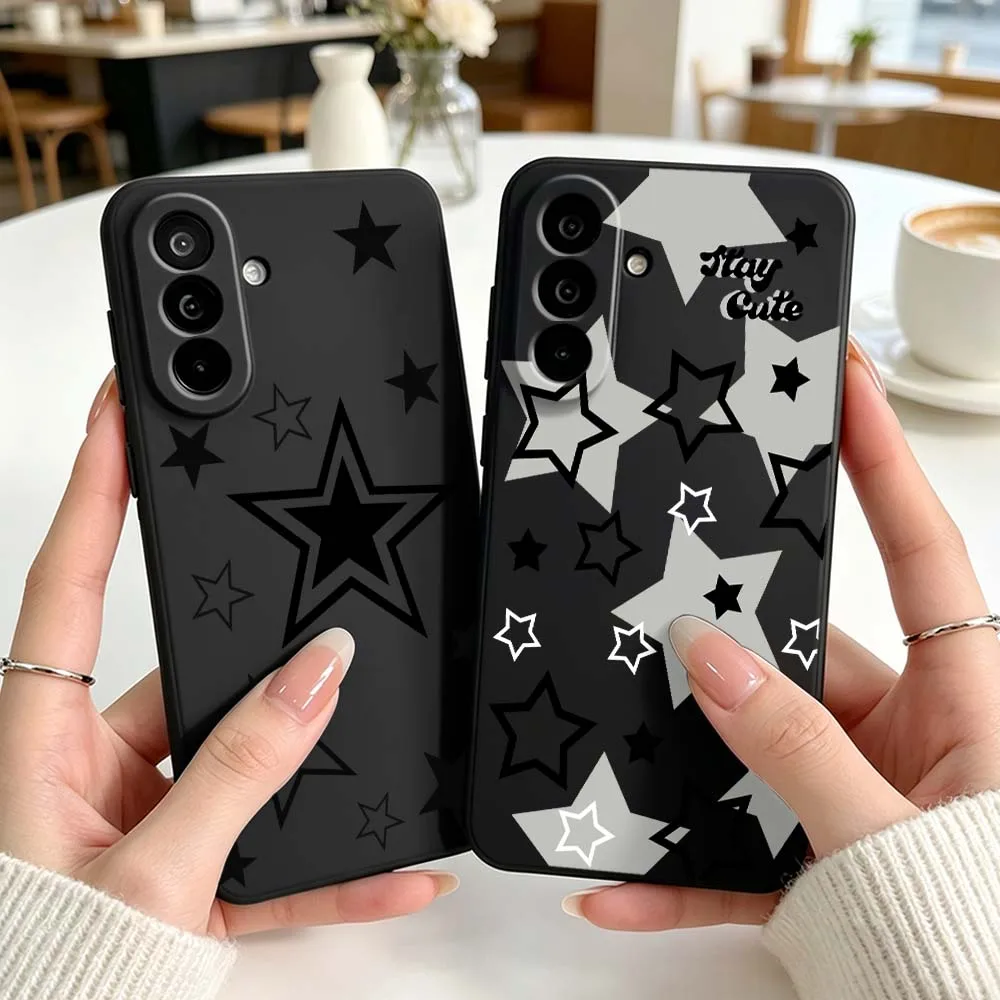 Cute Black Stars Phone Case For Samsung Galaxy A71 A56 A55 A54 A53 A51 A50 A41 A40 A20e A16 A06 A05 Black Cover
Cute Black Stars Phone Case For Samsung Galaxy A71 A56 A55 A54 A53 A51 A50 A41 A40 A20e A16 A06 A05 Black Cover