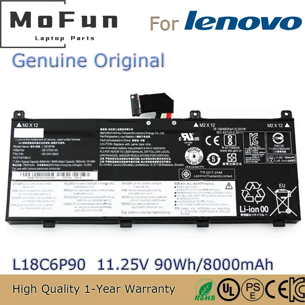 Совершенно новый оригинальный аккумулятор для ноутбука L18C6P90 11,25 В 90 Втч для Lenovo ThinkPad P53 L18M6P90 02DL028 02DL029 серии и т. д.
Совершенно новый оригинальный аккумулятор для ноутбука L18C6P90 11,25 В 90 Втч для Lenovo ThinkPad P53 L18M6P90 02DL028 02DL029 серии и т. д.