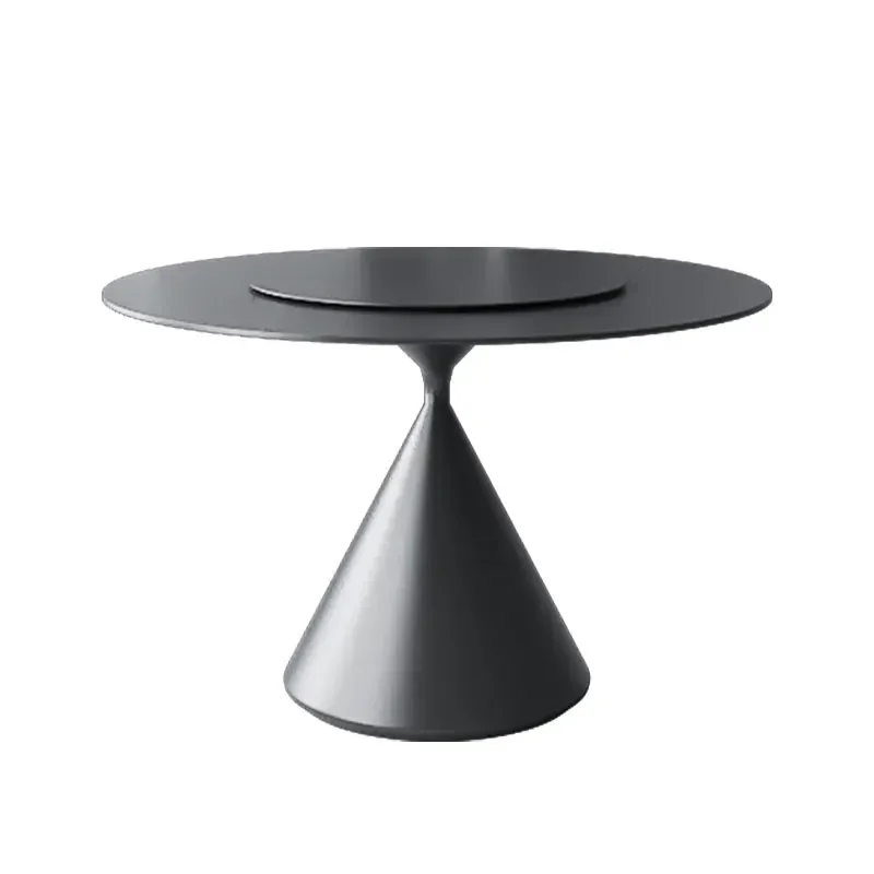 Household small apartment is simple and light luxury, with a round dining table with a turntable
Household small apartment is simple and light luxury, with a round dining table with a turntable
