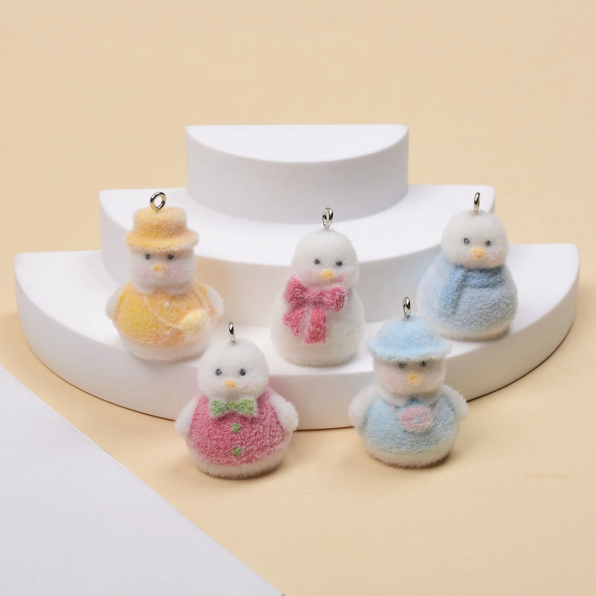 20pcs 3D Flocking Resin Cute Snowman Duck Cartoon Animal Charms For Keychain Necklace Earrings Making DIY Jewelry Accessories
20pcs 3D Flocking Resin Cute Snowman Duck Cartoon Animal Charms For Keychain Necklace Earrings Making DIY Jewelry Accessories