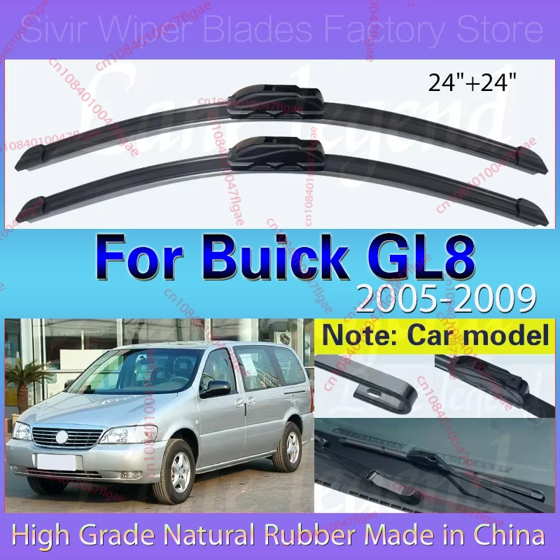 2pcs For Buick GL8 2005 2006 2007 2008 2009 Car Front Wiper Blade Rubber Windshield Windscreen 24"+24" Car Accessories
2pcs For Buick GL8 2005 2006 2007 2008 2009 Car Front Wiper Blade Rubber Windshield Windscreen 24"+24" Car Accessories