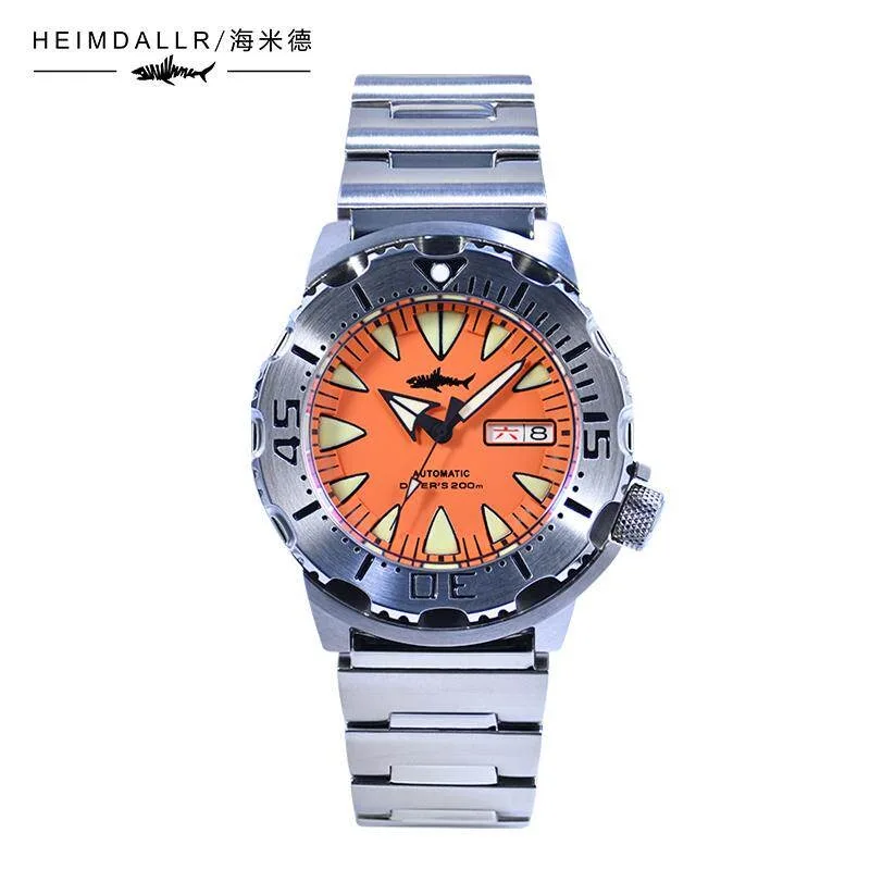 Часы Heimdallr Watch Monster V1, 42 мм, автоматический механизм NH36, календарь, нержавеющая сталь 316L, 20 бар, C3, светящиеся мужские механические часы
Часы Heimdallr Watch Monster V1, 42 мм, автоматический механизм NH36, календарь, нержавеющая сталь 316L, 20 бар, C3, светящиеся мужские механические часы