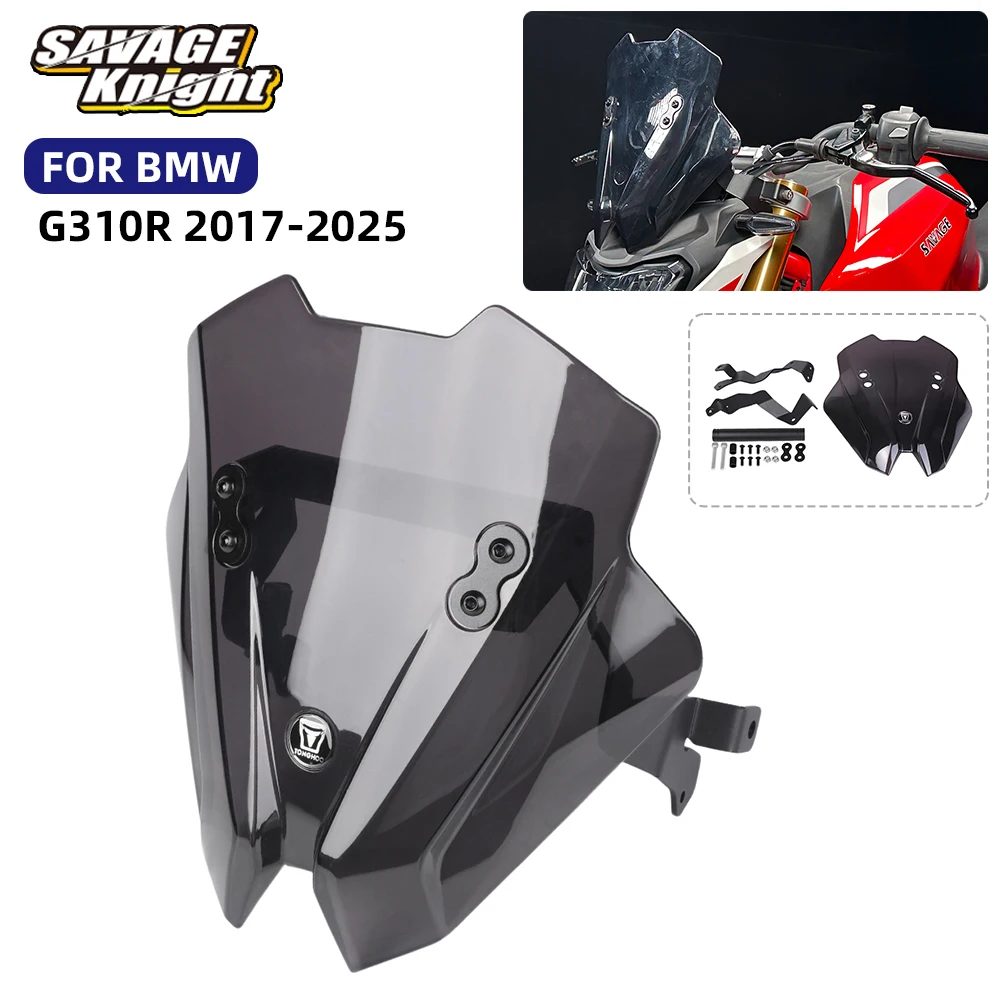 For BMW G310R 2017-2025 Motorcycle Windshield Windscreen with GPS Navigation Phone Holder Stand Bracket Wind Deflector Spoiler
For BMW G310R 2017-2025 Motorcycle Windshield Windscreen with GPS Navigation Phone Holder Stand Bracket Wind Deflector Spoiler
