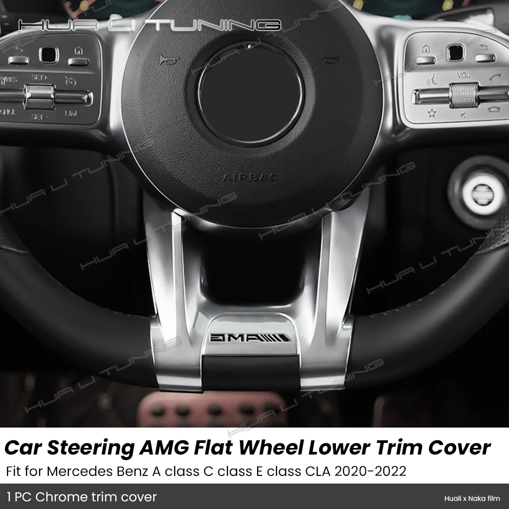 For Mercedes Benz 2020 2021 2022 Sport A Class C Class E Class CLA Car Steering Wheel AMG Trim Cover ABS Chrome Logo Accessories
For Mercedes Benz 2020 2021 2022 Sport A Class C Class E Class CLA Car Steering Wheel AMG Trim Cover ABS Chrome Logo Accessories
