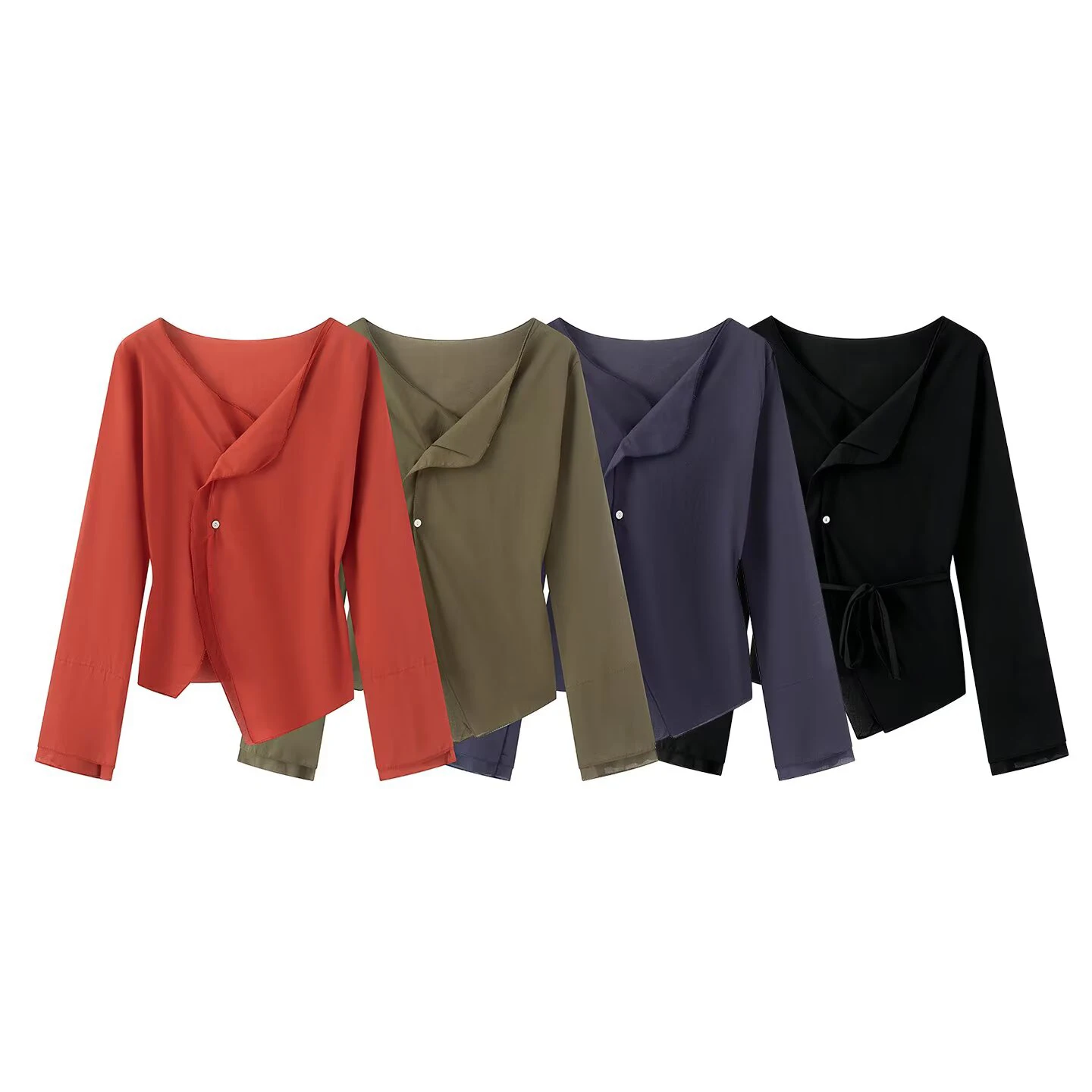 Summer new women's clothing European and American style fashionable versatile retro loose slimming lace up casual shirt
Summer new women's clothing European and American style fashionable versatile retro loose slimming lace up casual shirt