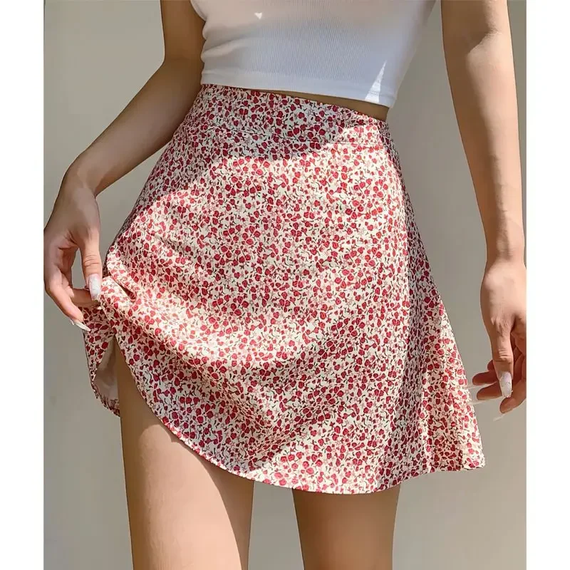 Korejpaa Vintage Clothes French Printed Mini Skirt Girls Floral Patterns High Waist A-line Skirt Outwear Casual Slimming Clothes
Korejpaa Vintage Clothes French Printed Mini Skirt Girls Floral Patterns High Waist A-line Skirt Outwear Casual Slimming Clothes