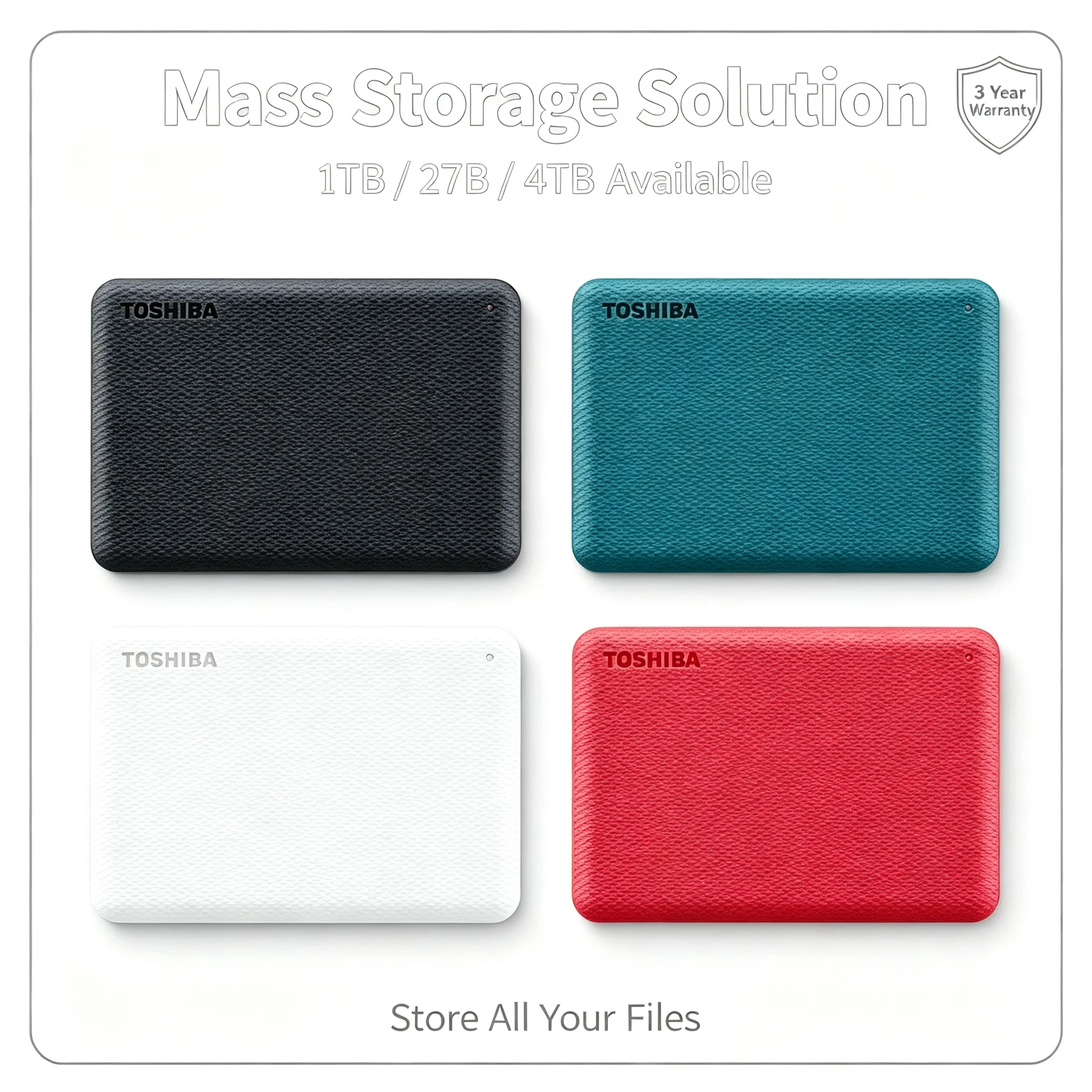 NEW V10 Portable HDD FOR Toshiba USB3.0 High Speed External Hard Disk 1TB 2TB 4TB Black Tablets PS4 Notebook Desktop Computer
NEW V10 Portable HDD FOR Toshiba USB3.0 High Speed External Hard Disk 1TB 2TB 4TB Black Tablets PS4 Notebook Desktop Computer