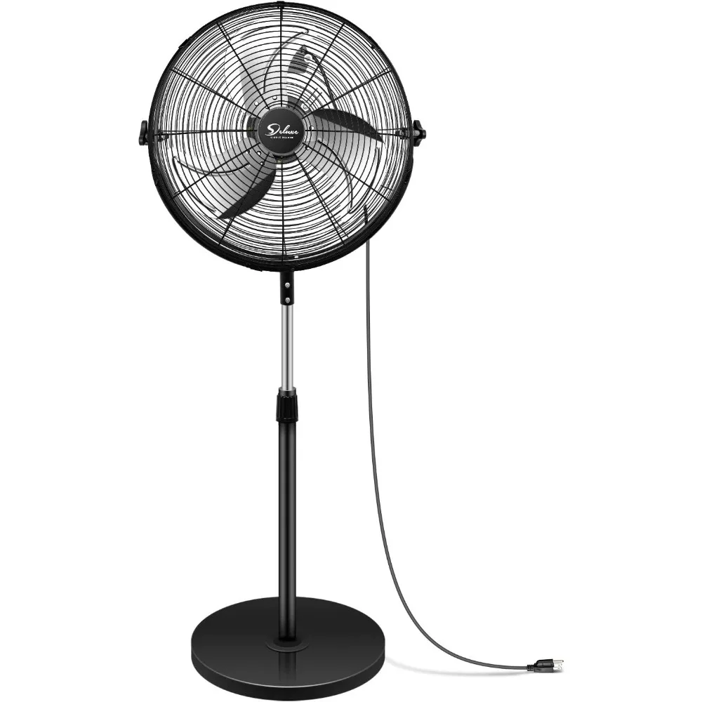 18 Inch Pedestal Standing Fan, High Velocity, Heavy Duty Metal For Industrial, Commercial, Residential, Greenhouse Use, Black
18 Inch Pedestal Standing Fan, High Velocity, Heavy Duty Metal For Industrial, Commercial, Residential, Greenhouse Use, Black