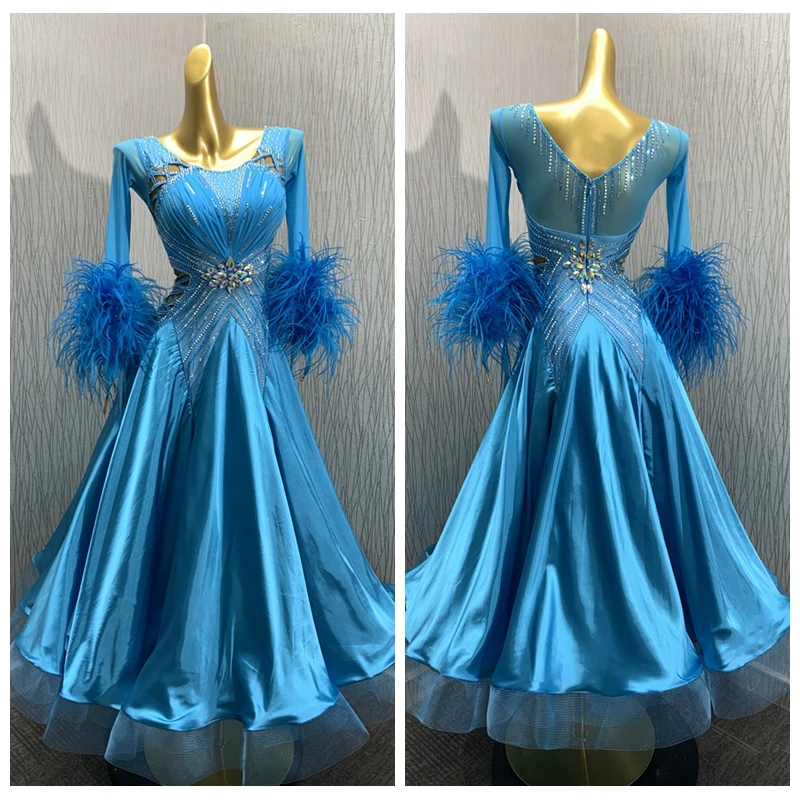 GOODANPAR New Standard Ballroom Dance Dress Women Girls Competition Costume Lycra Waltz Stage Long Sleeve
GOODANPAR New Standard Ballroom Dance Dress Women Girls Competition Costume Lycra Waltz Stage Long Sleeve
