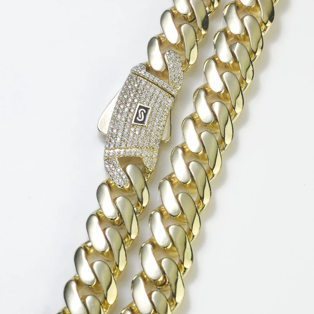 Wholesale Choker 14k Gold Chunky Custom Cuban Link Chain Gold Plated Cuban Miami Necklace 20mm Hip Hop Jewelry
Wholesale Choker 14k Gold Chunky Custom Cuban Link Chain Gold Plated Cuban Miami Necklace 20mm Hip Hop Jewelry
