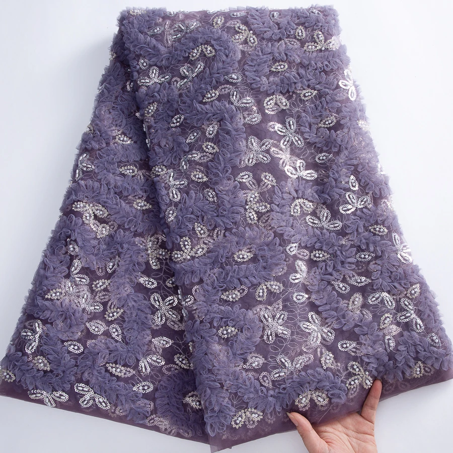 Высококачественная африканская кружевная ткань, сиреневая французская сетка с блестками, ткань для шитья, вышитый тюль, нигерийская кружевная ткань, 5 ярдов, S4427
Высококачественная африканская кружевная ткань, сиреневая французская сетка с блестками, ткань для шитья, вышитый тюль, нигерийская кружевная ткань, 5 ярдов, S4427