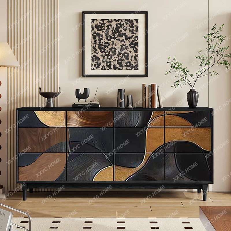 LCreative retro solid wood shoe cabinet porch villa living room dining side cabinet storage art storage
LCreative retro solid wood shoe cabinet porch villa living room dining side cabinet storage art storage