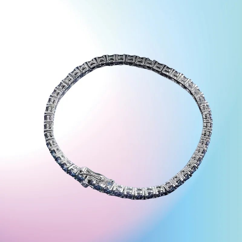 New 3/4/5/6.5mm Sapphire Blue Moissanite Tennis Bracelet S925 Sterling Silver For Men Women GRA Certified Hip Hop Jewelry
New 3/4/5/6.5mm Sapphire Blue Moissanite Tennis Bracelet S925 Sterling Silver For Men Women GRA Certified Hip Hop Jewelry