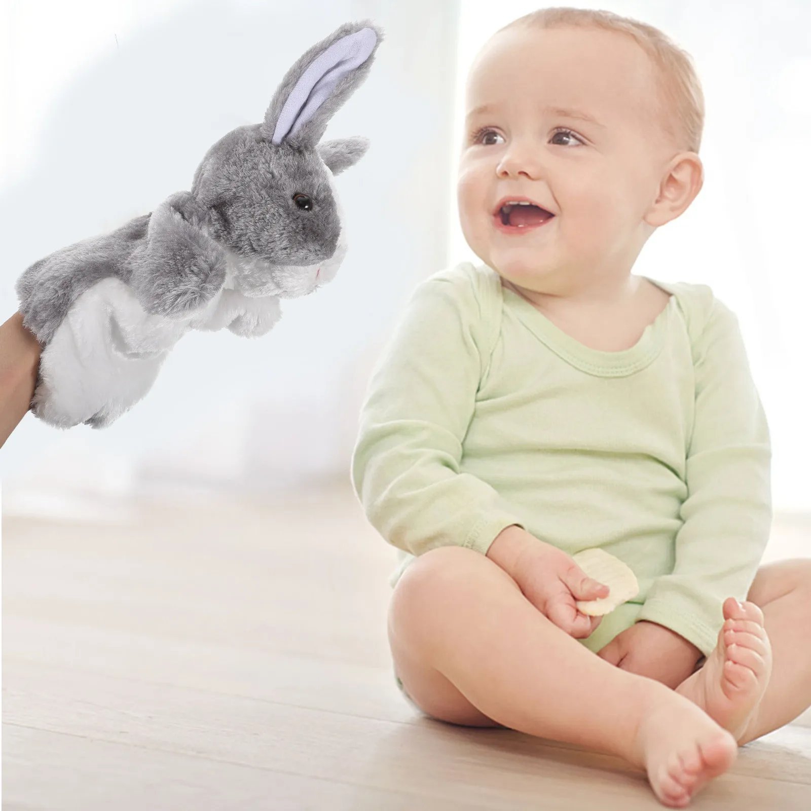 2Pcs Animal Hand Puppets Rabbit Soft Stuffed Bunny Interactive Kids Puppets for Storytelling Imaginative Play Toddlers
2Pcs Animal Hand Puppets Rabbit Soft Stuffed Bunny Interactive Kids Puppets for Storytelling Imaginative Play Toddlers