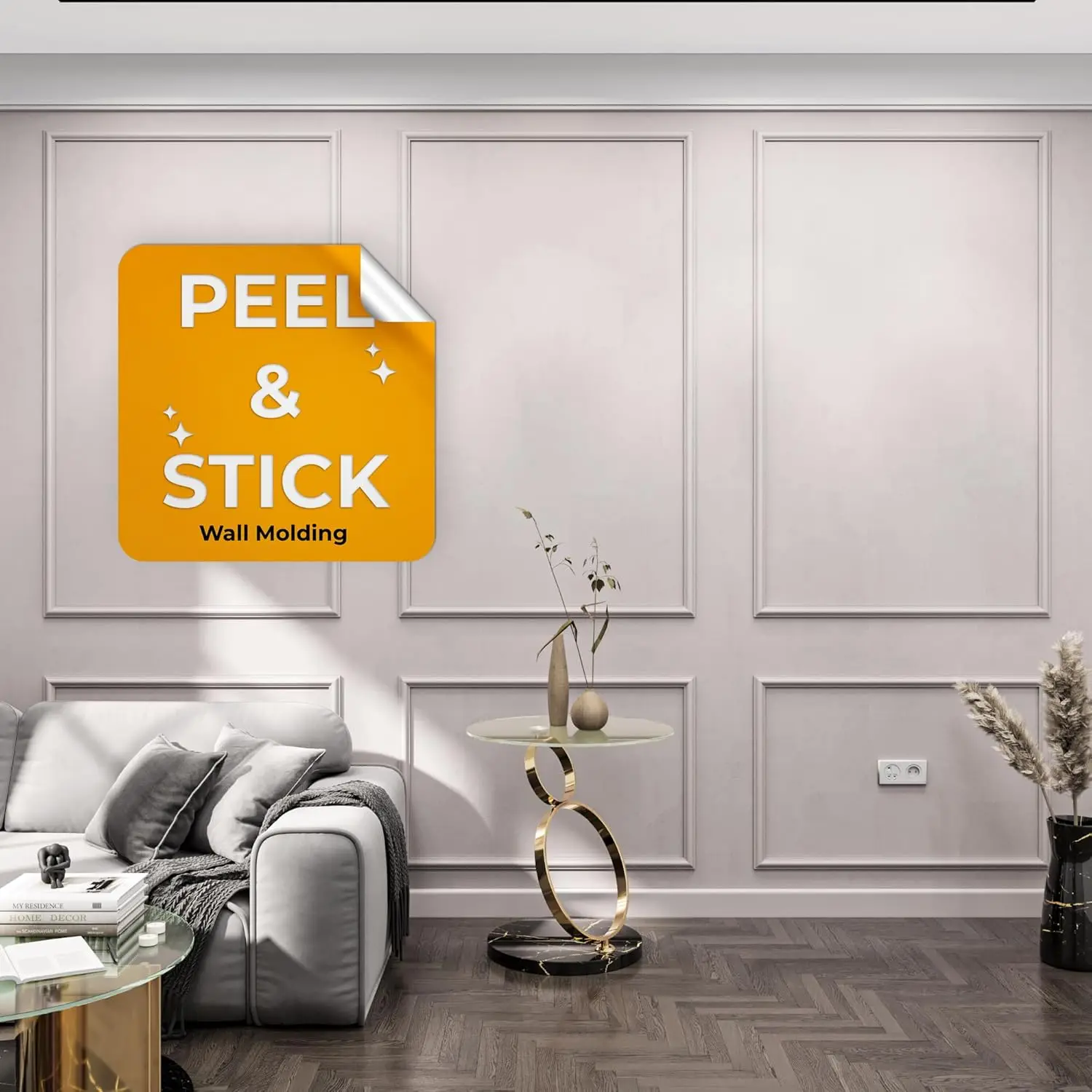 Peel and Stick Wall Molding Kit, Pre-Cut Paintable Trim Moulding for Accent Wall, Self Adhesive Wainscoting Panels for Living
Peel and Stick Wall Molding Kit, Pre-Cut Paintable Trim Moulding for Accent Wall, Self Adhesive Wainscoting Panels for Living