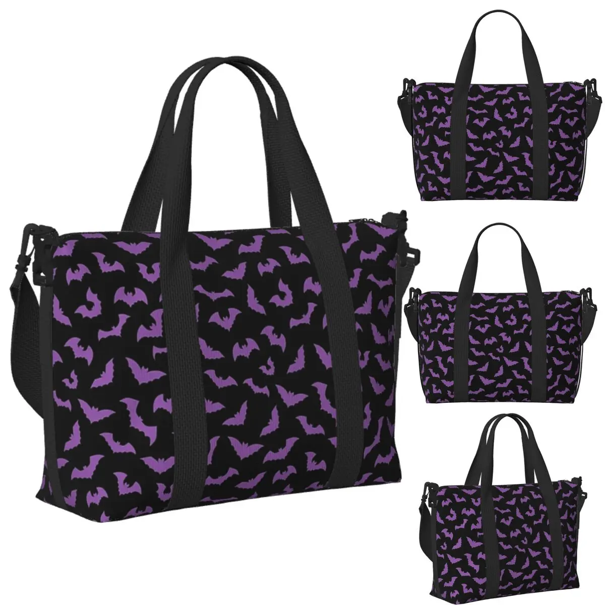 Purple Bats Pastel Goth Candy Punk Beach Travel Bag Large Capacity Tote Bags for Gym Sport Women Shopping Duffle Shoulder Bag
Purple Bats Pastel Goth Candy Punk Beach Travel Bag Large Capacity Tote Bags for Gym Sport Women Shopping Duffle Shoulder Bag