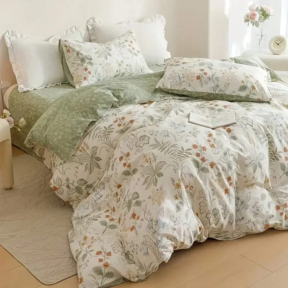 Floral Print Down Comforter Set Polyester ial, Comfortable All Season, Zipper Closure, Machine Washable Includes Comforter
Floral Print Down Comforter Set Polyester ial, Comfortable All Season, Zipper Closure, Machine Washable Includes Comforter
