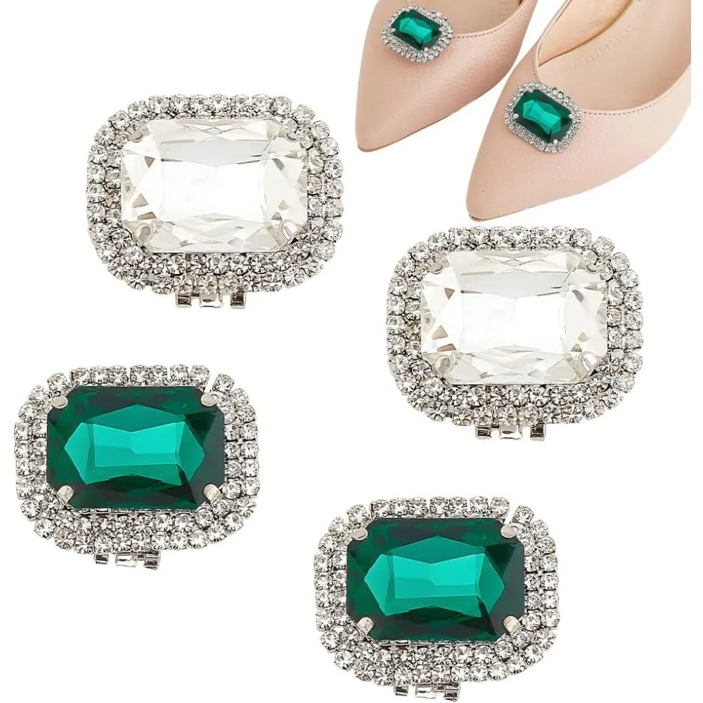 4 шт., 2 цвета, стеклянные стразы, зажимы для пряжек для обуви, серебряные чрезвычайно блестящие женские зажимы для обуви со стразами, прямоугольные зажимы для обуви
4 шт., 2 цвета, стеклянные стразы, зажимы для пряжек для обуви, серебряные чрезвычайно блестящие женские зажимы для обуви со стразами, прямоугольные зажимы для обуви