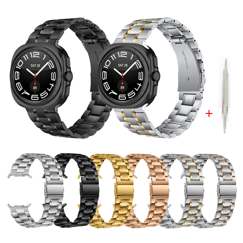 Ремешок из нержавеющей стали для Samsung Galaxy Watch 7 Ultra 47 мм, металлический браслет с пятью бусинами для часов 7 Ultra
Ремешок из нержавеющей стали для Samsung Galaxy Watch 7 Ultra 47 мм, металлический браслет с пятью бусинами для часов 7 Ultra
