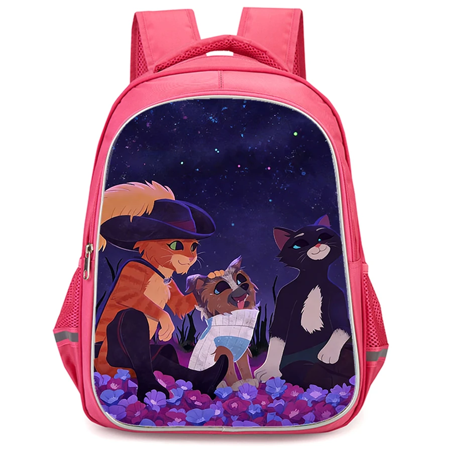 Double Zipper Pockets, Cartoon Ppu-ss in Bo-ott-s Design, Unisex 16-inch Backpack Children Suitable For Boys & Girls Aged 5-10.
Double Zipper Pockets, Cartoon Ppu-ss in Bo-ott-s Design, Unisex 16-inch Backpack Children Suitable For Boys & Girls Aged 5-10.