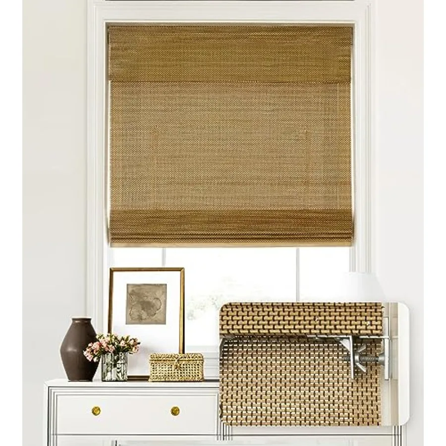 No Tools No Drill Cordless Bamboo Roman Shades, Light Filtering Window Treatment, Roll Up Bamboo Blinds for Windows 30'' W x 64
No Tools No Drill Cordless Bamboo Roman Shades, Light Filtering Window Treatment, Roll Up Bamboo Blinds for Windows 30'' W x 64