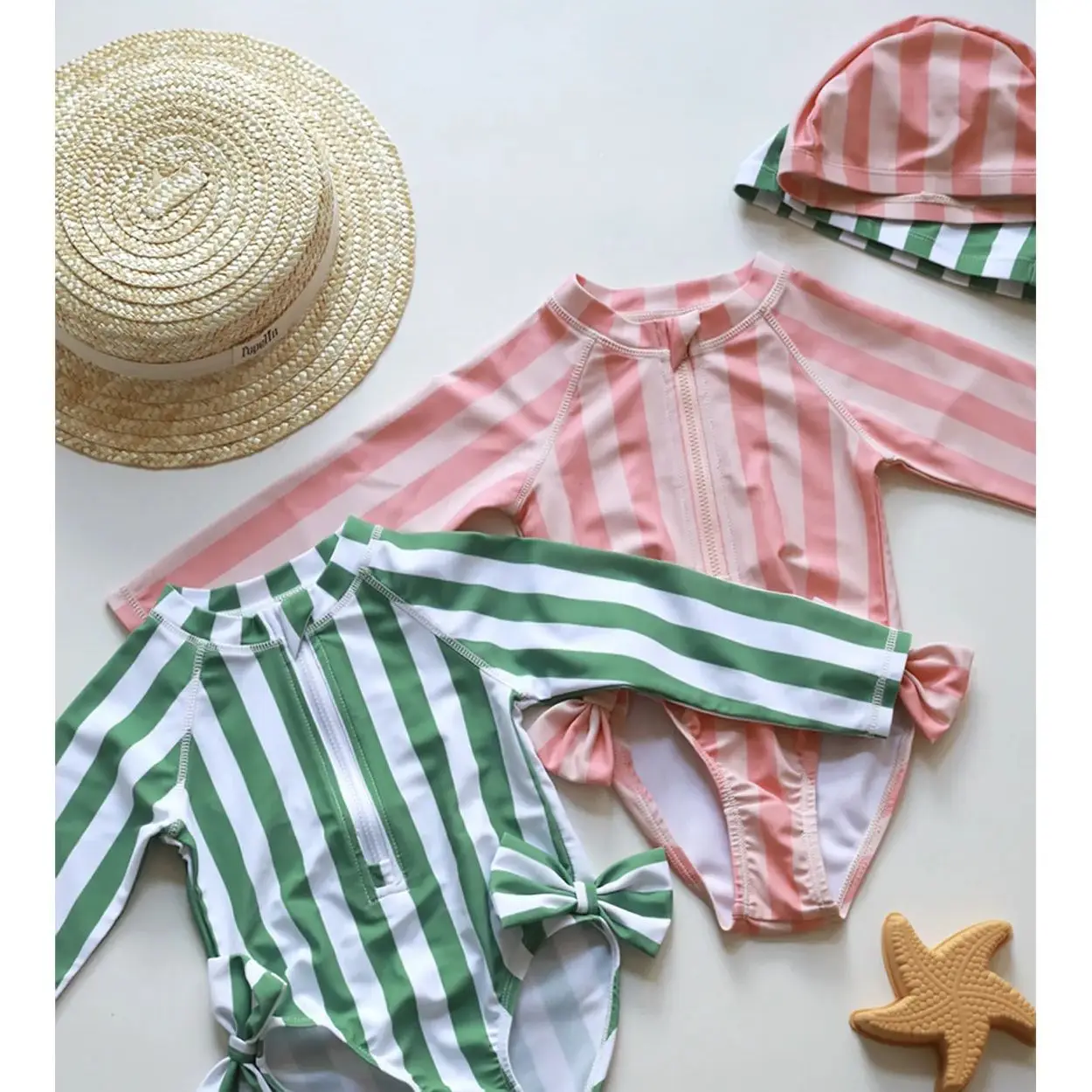 Korean Girls Sweet Bowknot Swimsuit Children's Girls Summer Long Sleeve Sun Protection One-Piece Bathing Suit Hot Springs
Korean Girls Sweet Bowknot Swimsuit Children's Girls Summer Long Sleeve Sun Protection One-Piece Bathing Suit Hot Springs