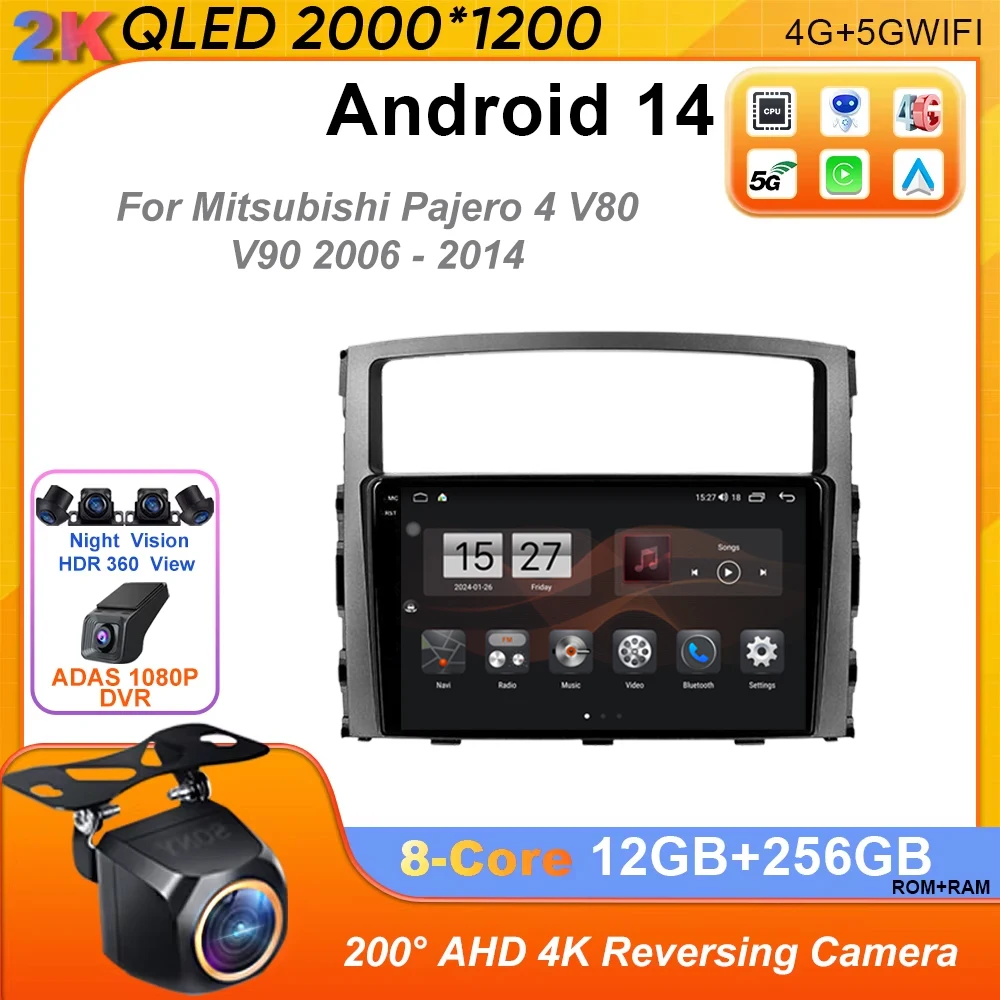 Android 14 Car Radio Carplay For Mitsubishi Pajero 4 V80 V90 2006 - 2014 Multimedia GPS Video WIFI Navigation Autoradio Stereo
Android 14 Car Radio Carplay For Mitsubishi Pajero 4 V80 V90 2006 - 2014 Multimedia GPS Video WIFI Navigation Autoradio Stereo