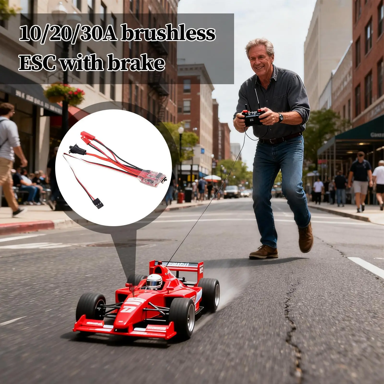 Brushed ESC Intelligent Heat Dissipation Protection High Efficiency RC Models Bidirectional Brushed ESC For Boat Underwater
Brushed ESC Intelligent Heat Dissipation Protection High Efficiency RC Models Bidirectional Brushed ESC For Boat Underwater