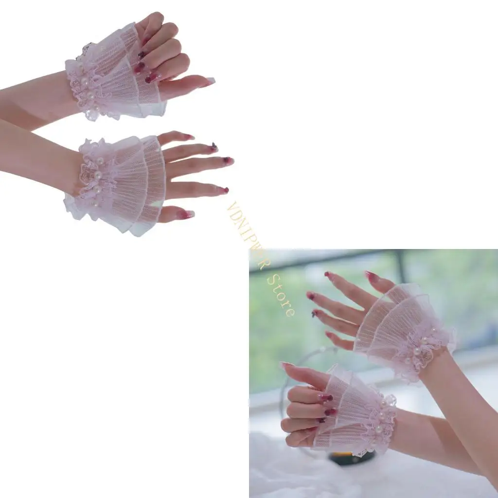 Flower Lace Hand Sleeves For Nails Artists Artificial Pearls Decors Lace Flower Arm Sleeves Photography Accessory Cuffs D08E
Flower Lace Hand Sleeves For Nails Artists Artificial Pearls Decors Lace Flower Arm Sleeves Photography Accessory Cuffs D08E