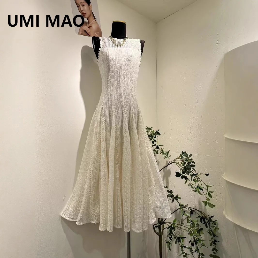 UMI MAO Новое летнее платье Femme с нишевым дизайном, французское кружевное облегающее платье без рукавов, большое свободное платье для женщин Y2K
UMI MAO Новое летнее платье Femme с нишевым дизайном, французское кружевное облегающее платье без рукавов, большое свободное платье для женщин Y2K