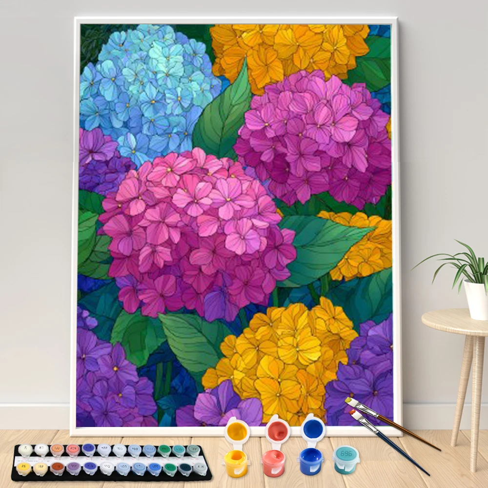 Digital Acrylic Painting Kit DIY Hydrangeas of various colors Art Canvas Hand Painted Home Decor Personalized Surprise Gift
Digital Acrylic Painting Kit DIY Hydrangeas of various colors Art Canvas Hand Painted Home Decor Personalized Surprise Gift
