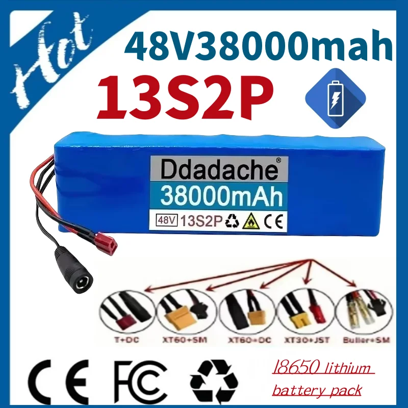 100% latest best-selling 48V38000mah 13S2P high-power 18650 battery pack motorcycle battery 48V BMS ebike battery
100% latest best-selling 48V38000mah 13S2P high-power 18650 battery pack motorcycle battery 48V BMS ebike battery