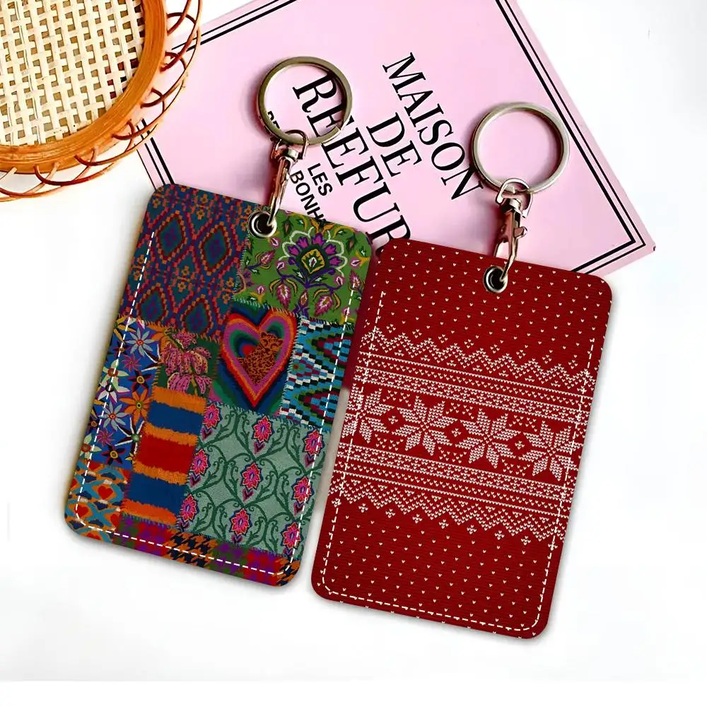 Держатель для карт с узорами в этническом стиле, подходит для кредитных карт, автобусной карты, мягкий кожаный прямоугольный брелок, защитный чехол
Держатель для карт с узорами в этническом стиле, подходит для кредитных карт, автобусной карты, мягкий кожаный прямоугольный брелок, защитный чехол