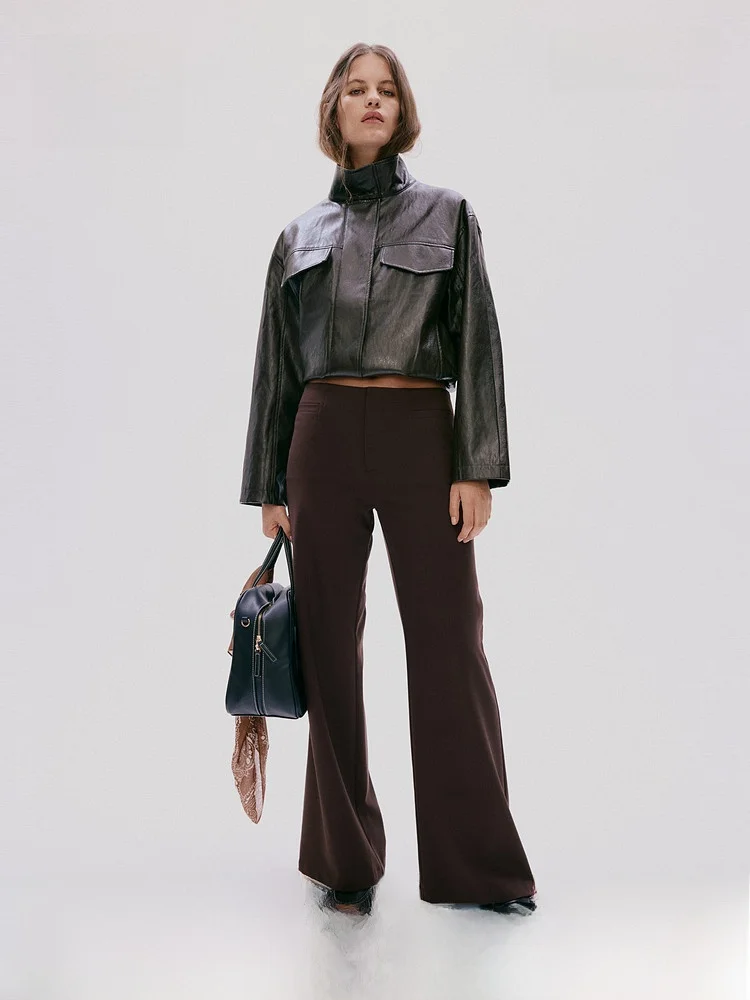 H&M Summer New Women's Suit Pants 1313690 Elegant Professional Fashionable High Waist Straight Leg Trousers
H&M Summer New Women's Suit Pants 1313690 Elegant Professional Fashionable High Waist Straight Leg Trousers