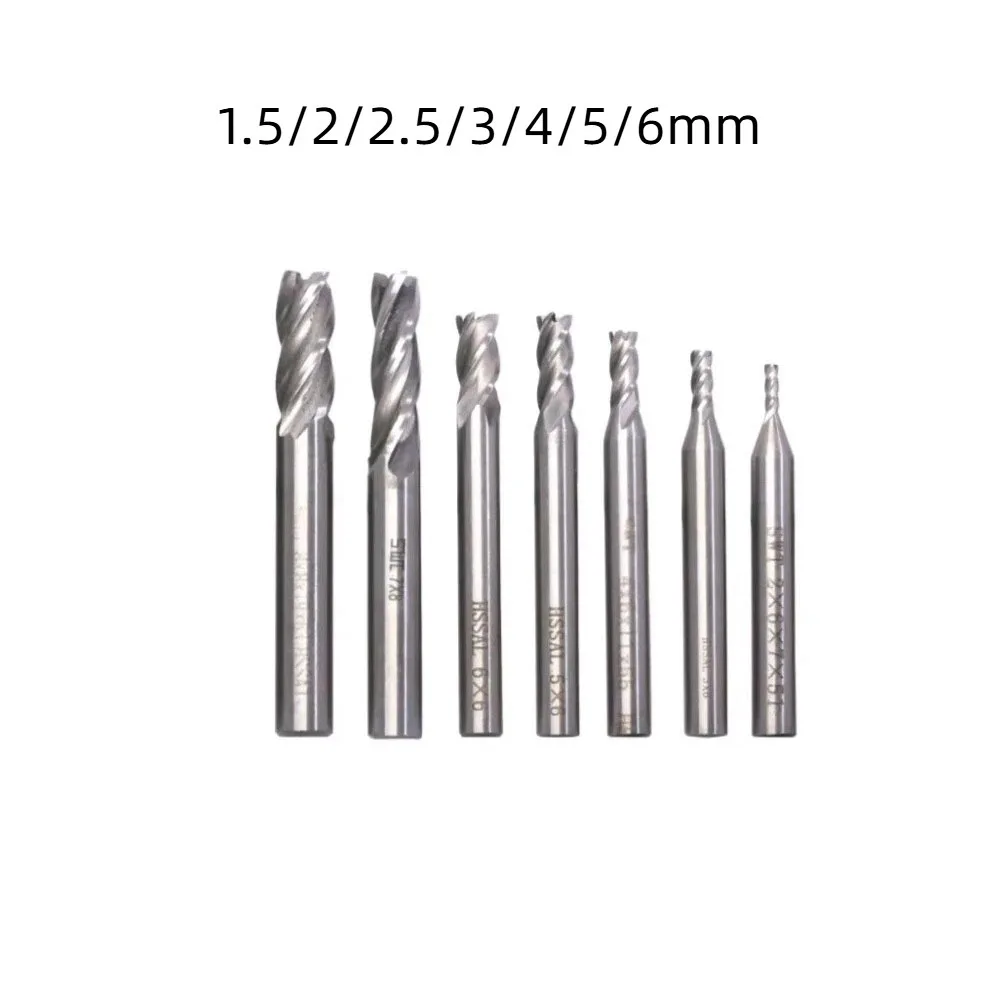 7/10Pcs High-Speed Steel End Mill Set Straight Shank 1.5-12mm Milling Cutter Set Precision 4-Flute Spiral CNC Milling Tools
7/10Pcs High-Speed Steel End Mill Set Straight Shank 1.5-12mm Milling Cutter Set Precision 4-Flute Spiral CNC Milling Tools