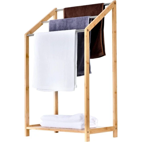 Держатель для полотенец из бамбука ToiletTree Products - для использования внутри и снаружи помещений - можно использовать как вешалку для одежды, держателем для полотенец у бассейна и ванной комнате.
Держатель для полотенец из бамбука ToiletTree Products - для использования внутри и снаружи помещений - можно использовать как вешалку для одежды, держателем для полотенец у бассейна и ванной комнате.
