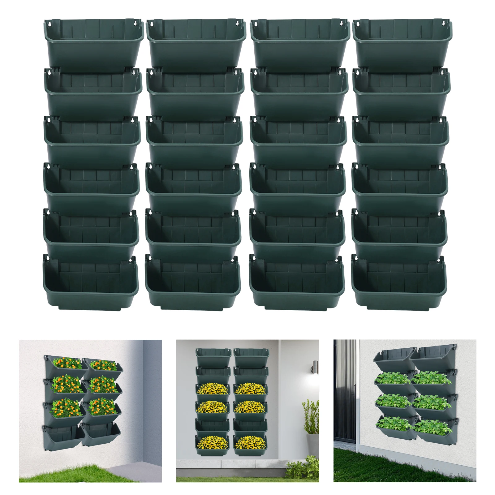 Набор из 24 вертикальных кашпо для сада, 3 кг, настенные подвесные горшки для цветов, декор для садов, террас, балконов
Набор из 24 вертикальных кашпо для сада, 3 кг, настенные подвесные горшки для цветов, декор для садов, террас, балконов
