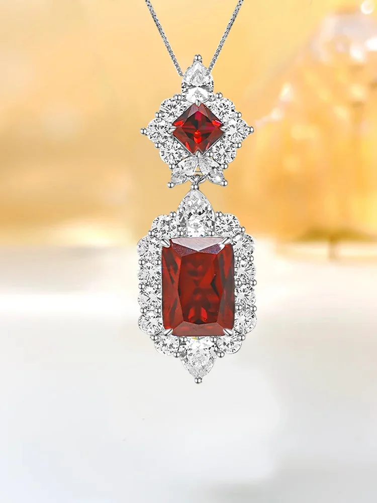 Luxury Fashion Colorful Treasure 925 Sterling Silver Pendant Inlaid with High Carbon Diamonds for A Retro and Premium Design
Luxury Fashion Colorful Treasure 925 Sterling Silver Pendant Inlaid with High Carbon Diamonds for A Retro and Premium Design