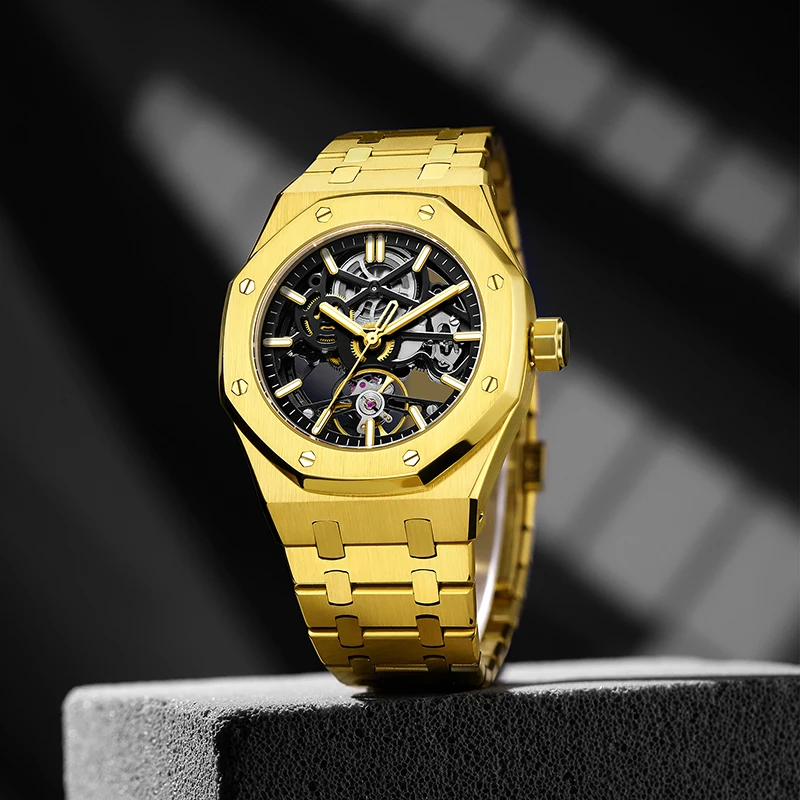 Top Brand Men's Automatic Mechanical Watch Waterproof Stainless Steel Sport Tourbillon Business Wristwatch
Top Brand Men's Automatic Mechanical Watch Waterproof Stainless Steel Sport Tourbillon Business Wristwatch