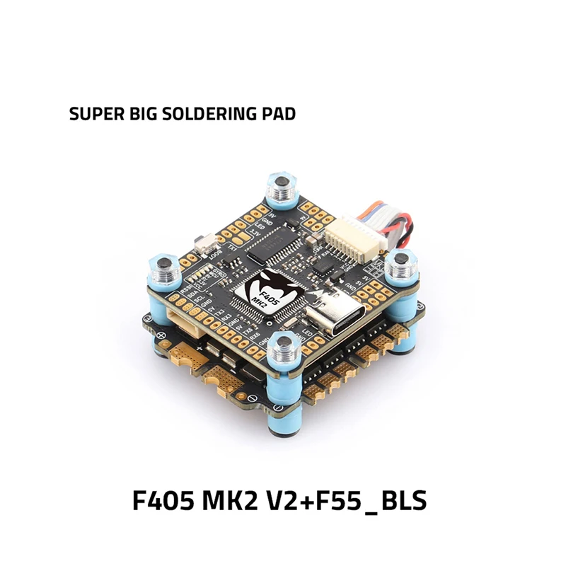 F405 MK2 V2 FC&ESC Stack F405MK2 Flight Controller F55 BLS ESC 3-6S DSHOT300/600 For DIATONE FPV Drone Quadcopter
F405 MK2 V2 FC&ESC Stack F405MK2 Flight Controller F55 BLS ESC 3-6S DSHOT300/600 For DIATONE FPV Drone Quadcopter