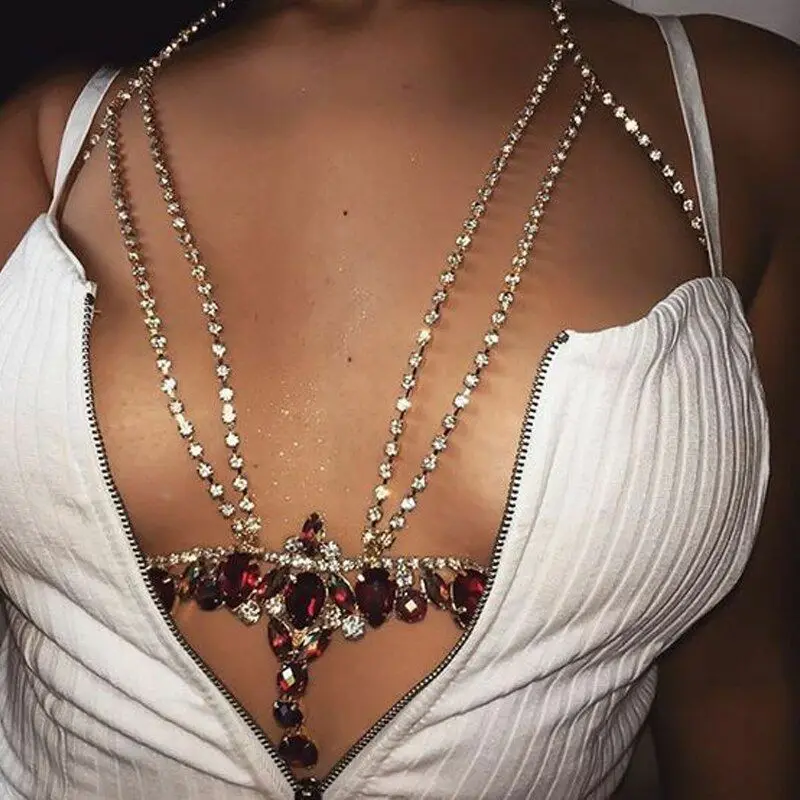 Exaggerated Sapphire Chest Chain For Girl Nightclub Prom Bikini Body Chain Sexy Bra Chain Body Jewelry
Exaggerated Sapphire Chest Chain For Girl Nightclub Prom Bikini Body Chain Sexy Bra Chain Body Jewelry