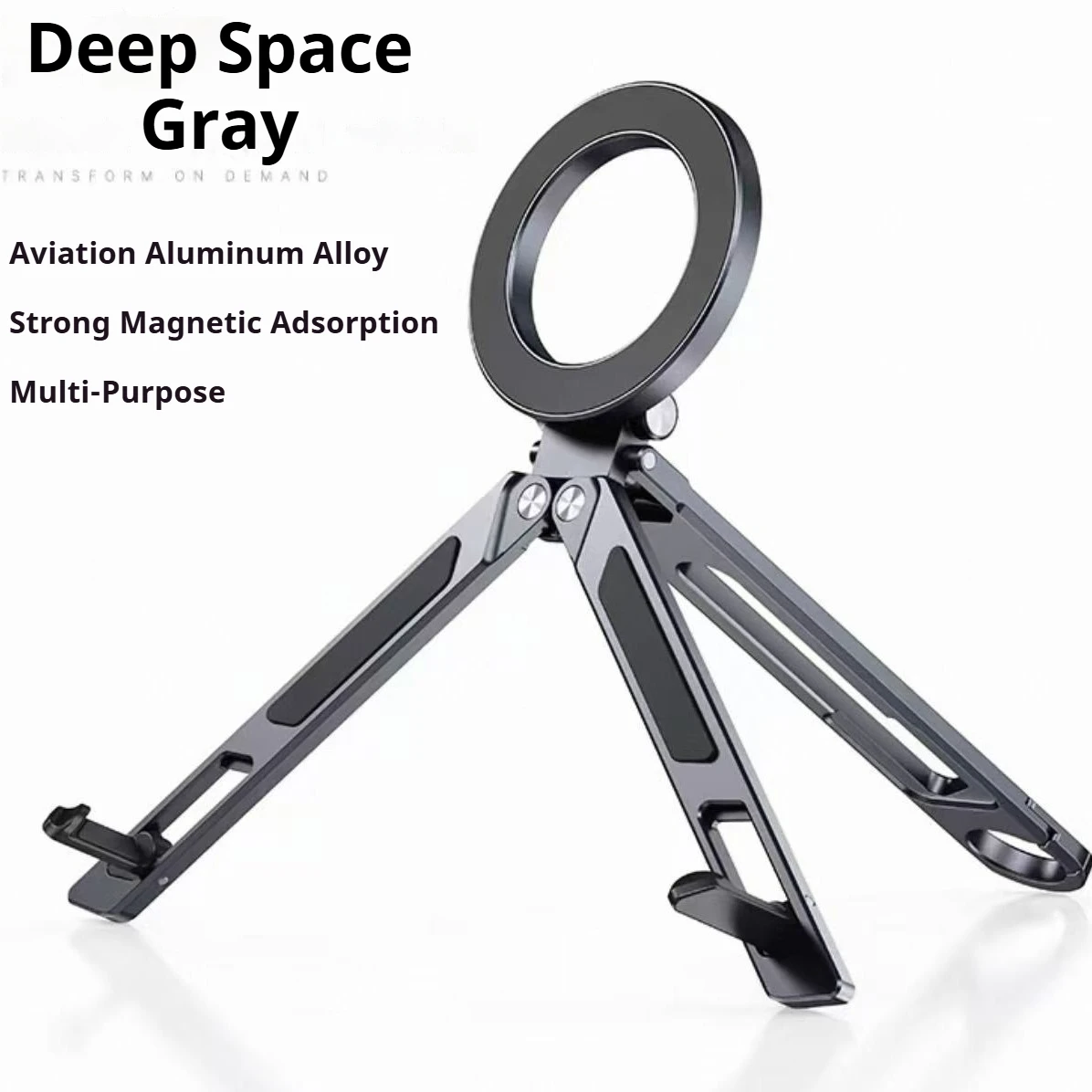 Magnetic Foldable Phone & Tablet Stand - Aluminum alloy material, lightweight and portable-Your Ultimate Travel Companion
Magnetic Foldable Phone & Tablet Stand - Aluminum alloy material, lightweight and portable-Your Ultimate Travel Companion