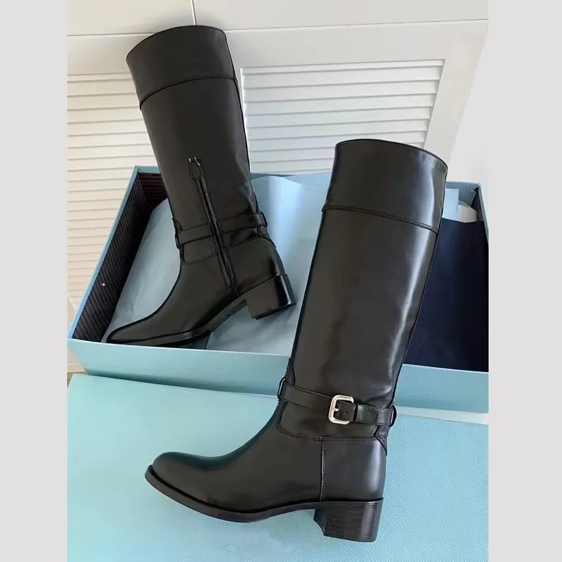 Round Toe Low Square Heel Knee-High Boots Buckled Block Heel Slip-On Plus Size Boats Side Zipper Botines Women Shoes
Round Toe Low Square Heel Knee-High Boots Buckled Block Heel Slip-On Plus Size Boats Side Zipper Botines Women Shoes